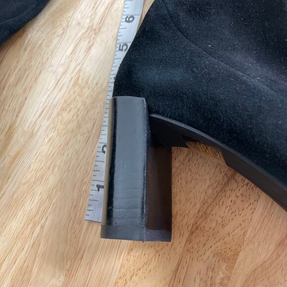 Stuart Weitzman NWOB Tipland Black Suede Over the Knee Boot Size 4M Stacked Heel - Picture 12 of 15